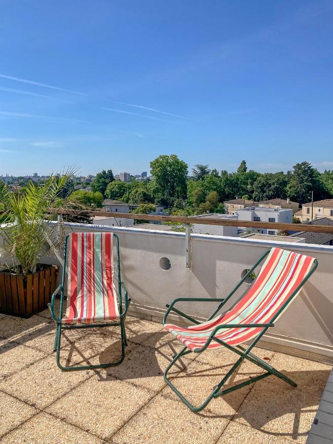 Proche Bordeaux Appartement 75 M2 Rooftop Bruges Exteriör bild