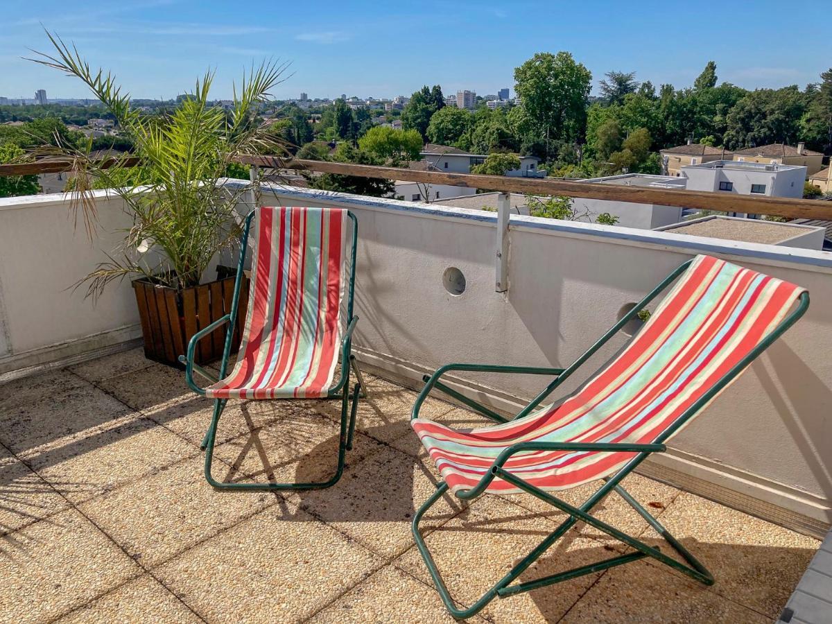 Proche Bordeaux Appartement 75 M2 Rooftop Bruges Exteriör bild